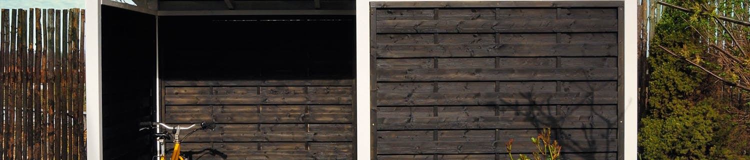 Byg skur af hegn Byg skuret af færdige hegn